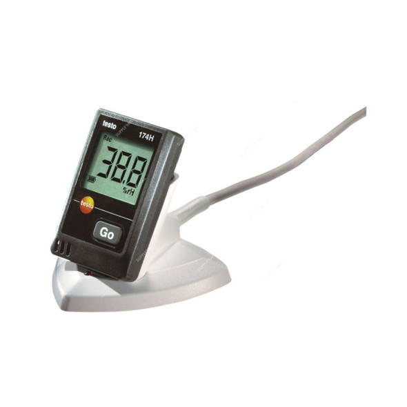 Testo Temperature/Humidity Mini Data Logger, 174-H, -20 to 70 Deg.C