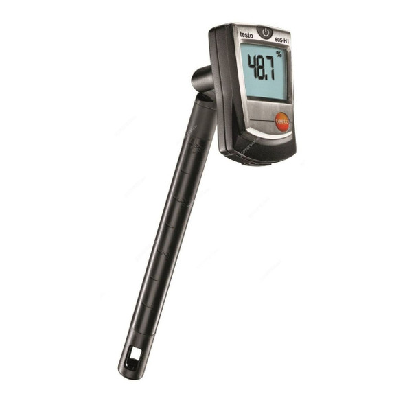 Testo Thermal Hygrometer, 605-H1, 3 x AAA, 0 to 50 Deg.C