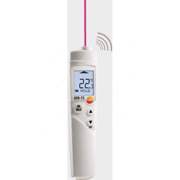 Testo Digital Infrared Thermometer, 826-T2, -50 to +300 Deg.C