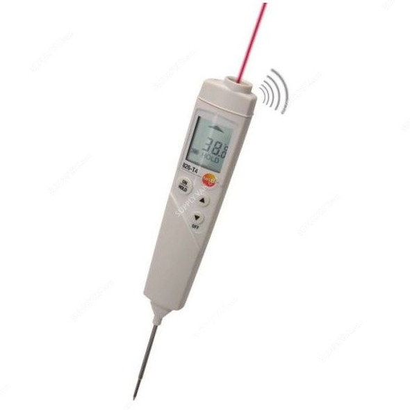 Testo Penetration Infrared Thermometer, 826-T4, -50 to +300 Deg.C
