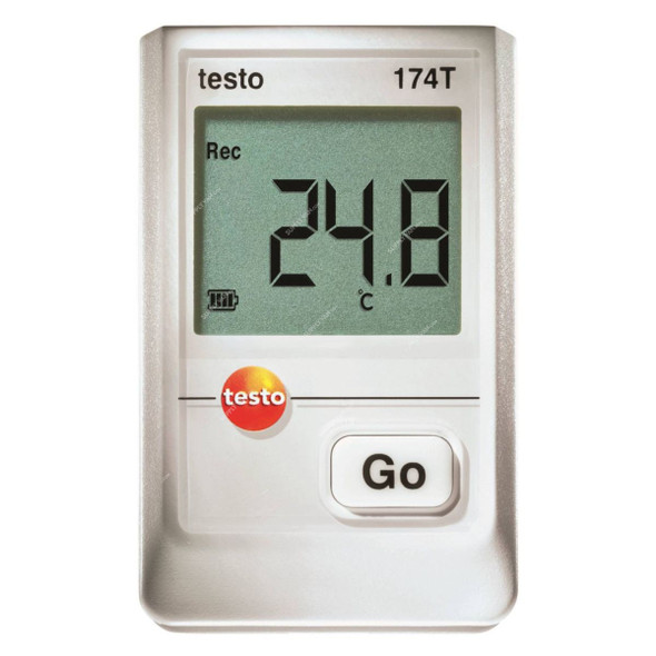Testo Mini Temperature Data Logger, 174T, 1-Channel, -30 to +70 Deg.C