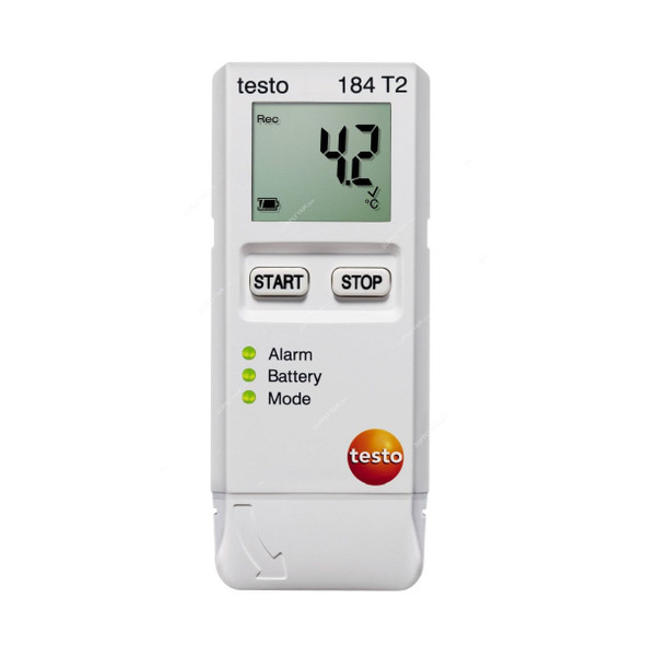 Testo Temperature Data Logger, 184-T2, 1-Channel, -35 to +70 Deg.C