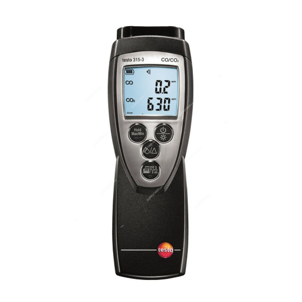 Testo CO and CO2 Ambient Measurement Meter, 315-3, -10 to 60 Deg.C, 100-1000 PPM