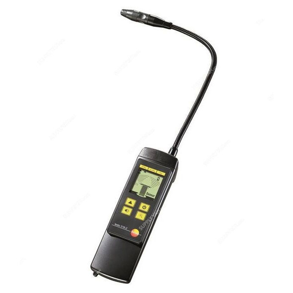 Testo Gas Leak Detector, 316-2, 10 PPM, Black