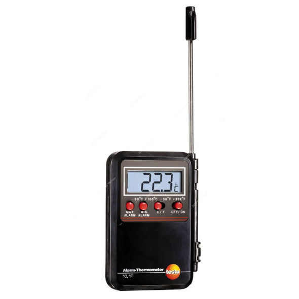 Testo Mini Alarm Thermometer, 0900-0530, -50 to 150 Deg.C
