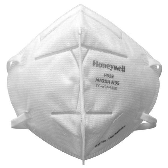 Honeywell KN95 Flat Fold Respirator, ME5595N-ST, White