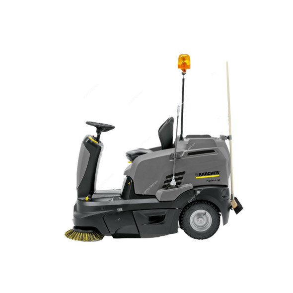 Karcher KM 90/60 R Bp Pack Adv Vacuum Sweeper, 10473020, 1.2kW, 615MM Working Width, Grey/Black