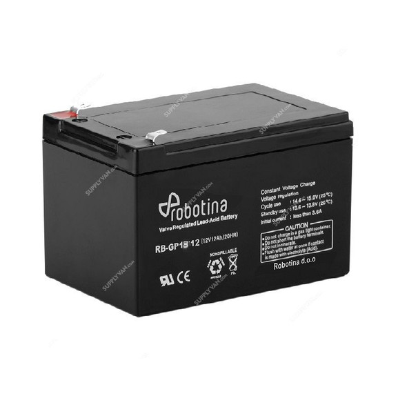 Robotina Valve Regulated Lead-Acid Battery, RB-GP18-12, AGM, 12V, 18Ah/20Hr