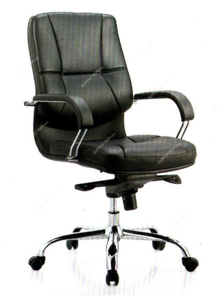 Avon Furniture Executive Office Chair, AVM-73BS, Medium Back, Adjustable Arm