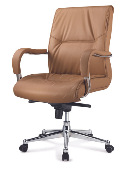 Avon Furniture Executive Office Chair, AVM-55BS, Medium Back, Fixed Arm