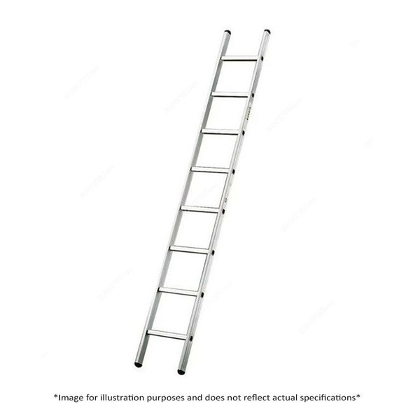Tubesca Straight Ladder, 10112, Aluminium, 1 Side, 12 Steps, 3.39 Mtrs Max. Height, 150 Kgs Weight Capacity