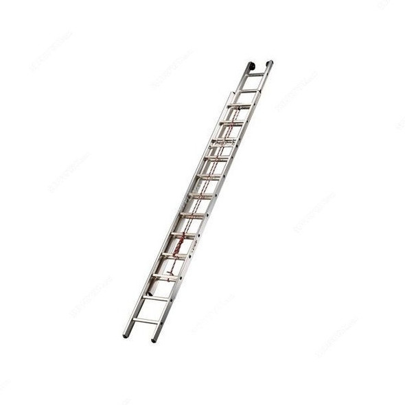Tubesca Rope Operated Extension Ladder, 32812, Aluminium, 1 Side, 12 Steps, 5.91 Mtrs Max. Height, 150 Kgs Weight Capacity