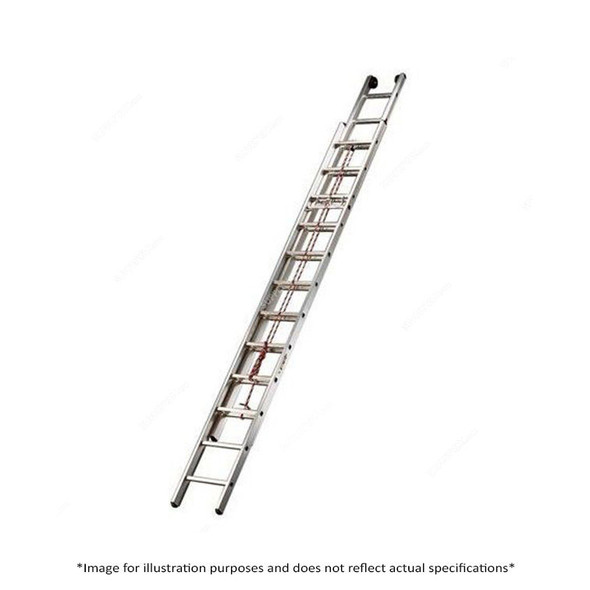 Tubesca Rope Operated Extension Ladder, 32816, Aluminium, 1 Side, 16 Steps, 7.88 Mtrs Max. Height, 150 Kgs Weight Capacity