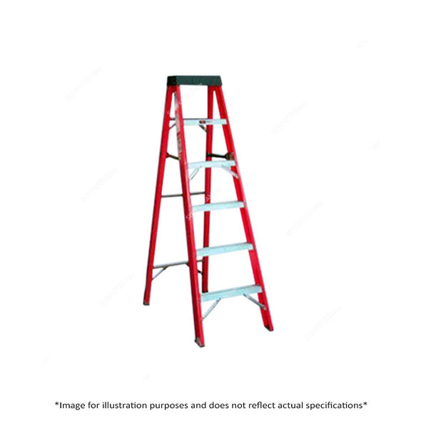 Wallclimb Single Sided Step Ladder, WFGAS-7, Fibreglass, 7 Step, 2.16 Mtrs Max Height, 150 Kg Weight Capacity