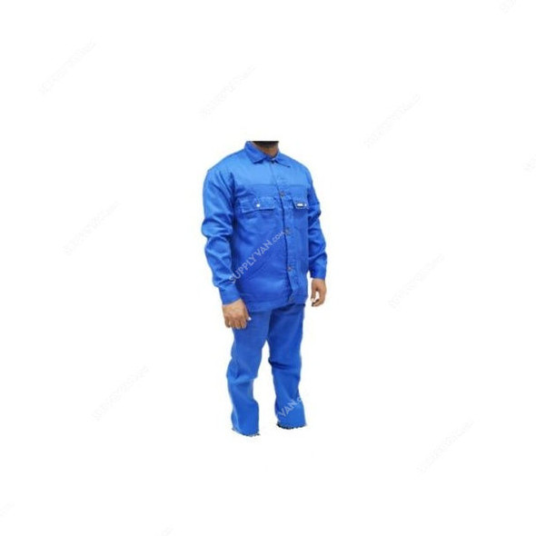 Armour Production Twill Cotton Pant and Shirt, Size S, Petrol Blue