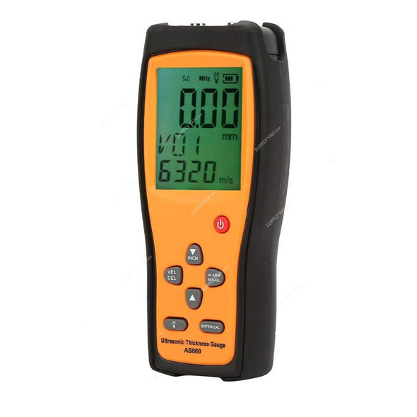 Smart Sensor Ultrasonic Thickness Gauge, AS860, Range 1.0-300mm