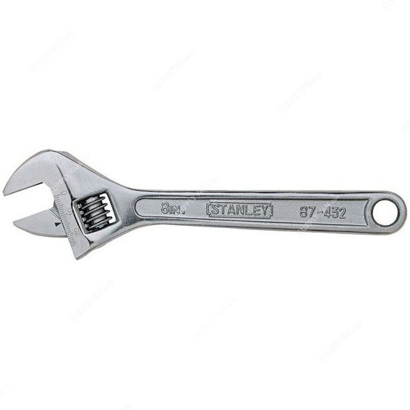 Stanley Adjustable Wrench, 87-432-1-23, 8 Inch