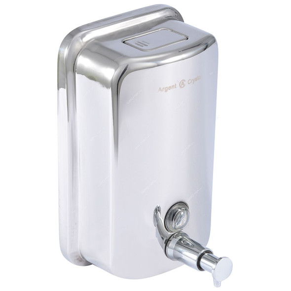 Argent Crystal Soap Dispenser, 23902, Silver Colour, Steel