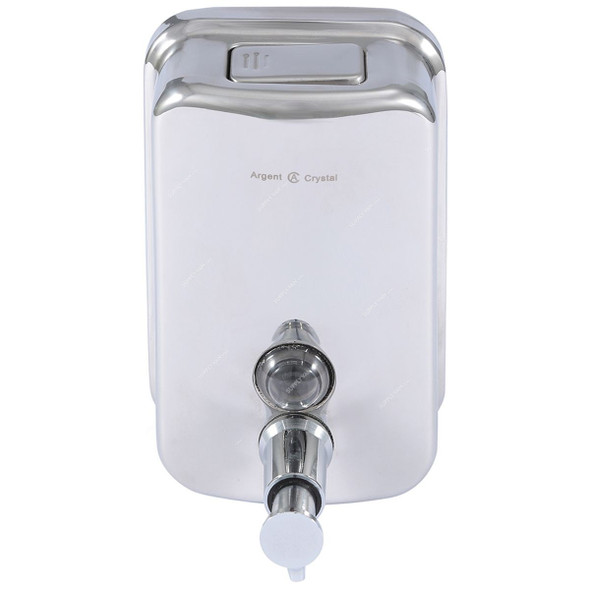 Argent Crystal Soap Dispenser, 23901, Silver Colour, Steel