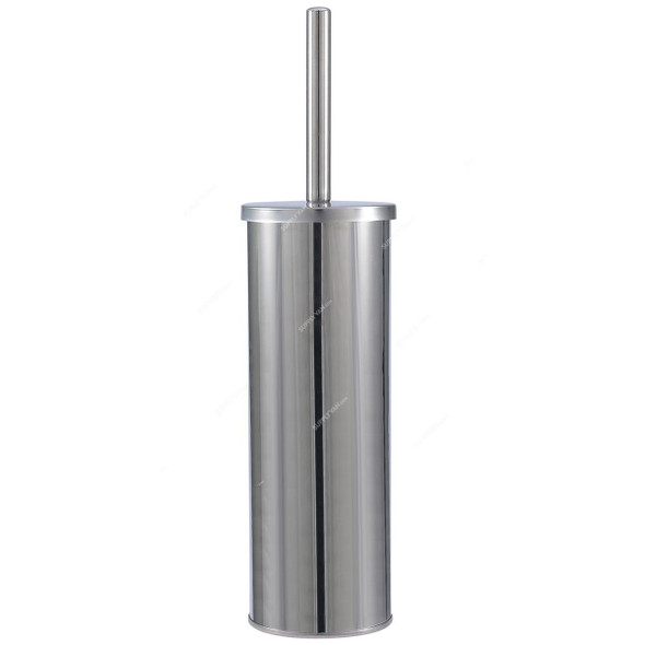 Edifice Toilet Brush Holder, 04065-F, Silver Colour, Steel