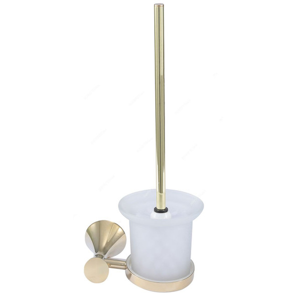 Linisi Toilet Brush Holder, 83388, Silver Colour, Brass