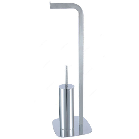 High Trend Paper and Brush Holder, NN6081, Silver Colour, Steel