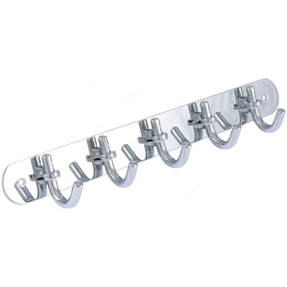 Argent Crystal Robe Hook, 23315, Silver Colour, Steel
