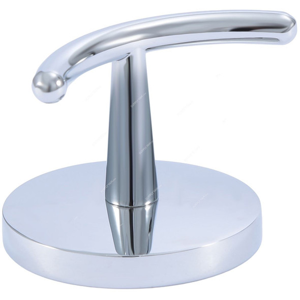 Linisi Single Robe Hook, 83882, Silver Colour, Brass