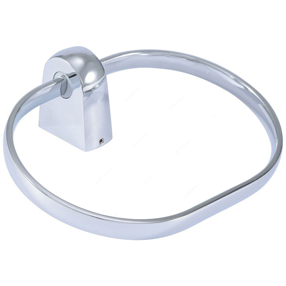 Linisi Towel Ring, 81780, Silver Colour, Brass