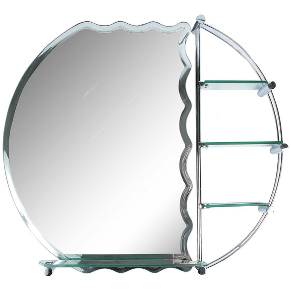 Argent Crystal Bathroom Mirror, YJ-30008R, Arch