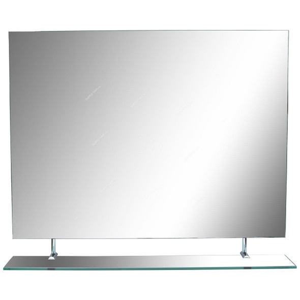 Argent Crystal Bathroom Mirror, YJ-147AL, Rectangular