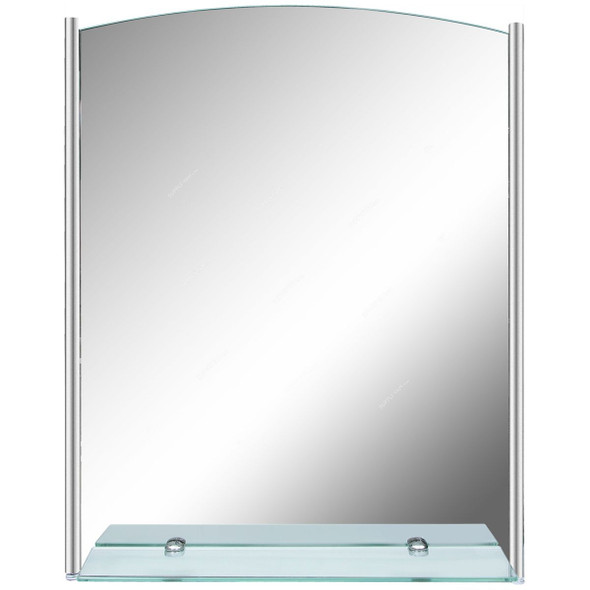 Argent Crystal Bathroom Mirror, YJ-26001A, Rectangular