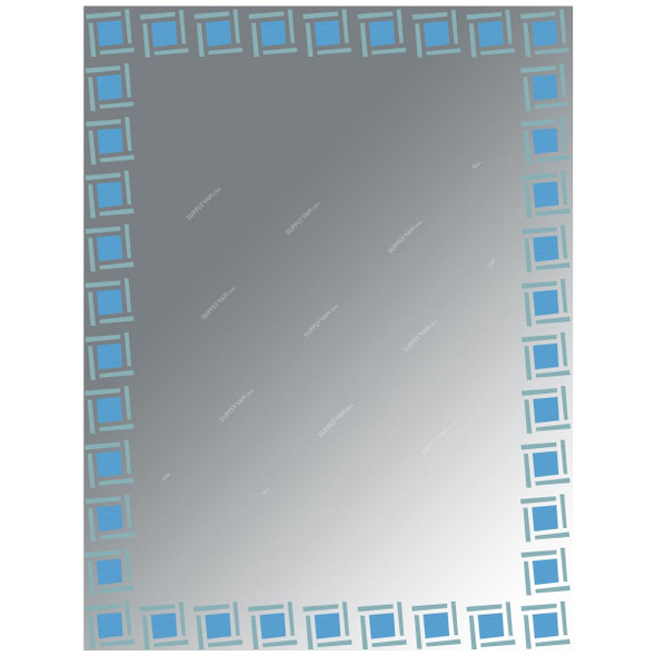 Argent Crystal Simple Mirror, YJ-1247H, Rectangular