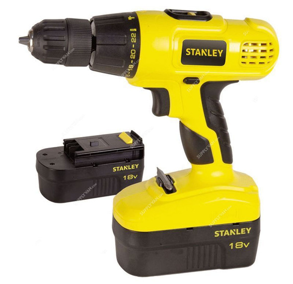 Stanley Cordless Compact Hammer Drill, STDC18HBK, 18V