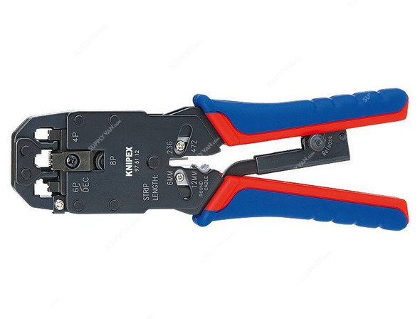 Knipex Crimping Plier for Western Plugs, 975112, 8 Inch