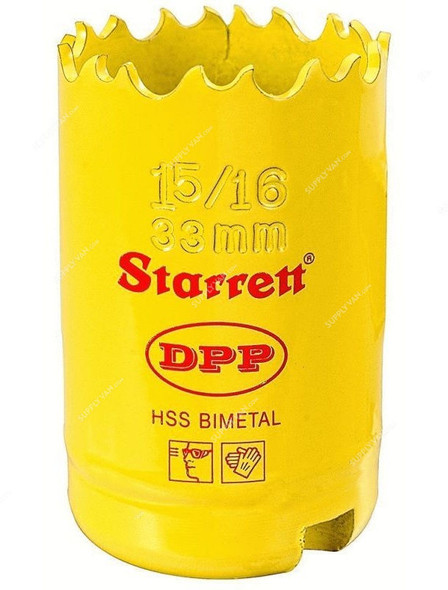Starrett Dual Pitch Professional Hole Saw, DH0156, 33mm