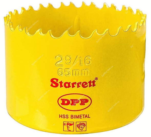 Starrett Dual Pitch Professional Hole Saw, DH0296, 65mm