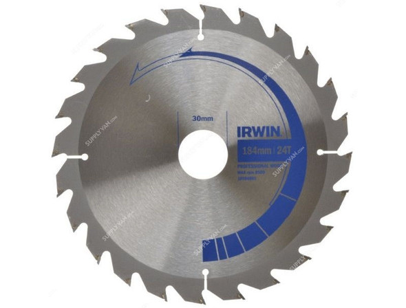 Irwin Circular Saw Blade, IRW10506801, 184x30mm, 24Teeth