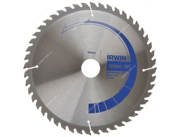 Irwin Circular Saw Blade, IRW10506812, 216x30mm, 48Teeth