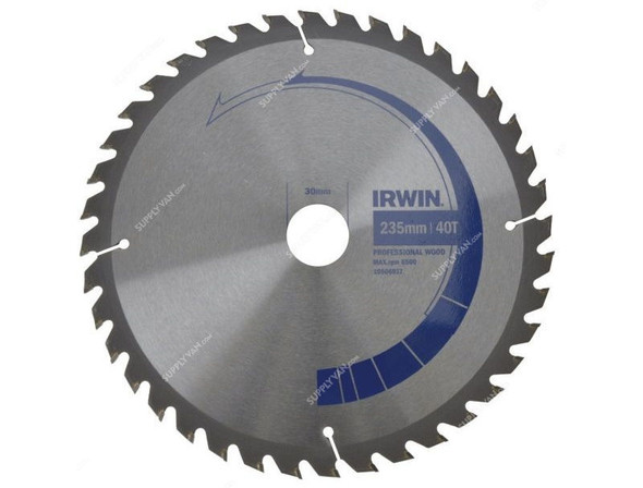 Irwin Circular Saw Blade, IRW10506817, 235x30mm, 40Teeth