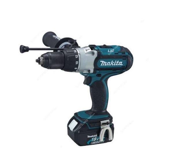 Makita Cordless Percussion Driver Drill, DHP451RFJ, 18V