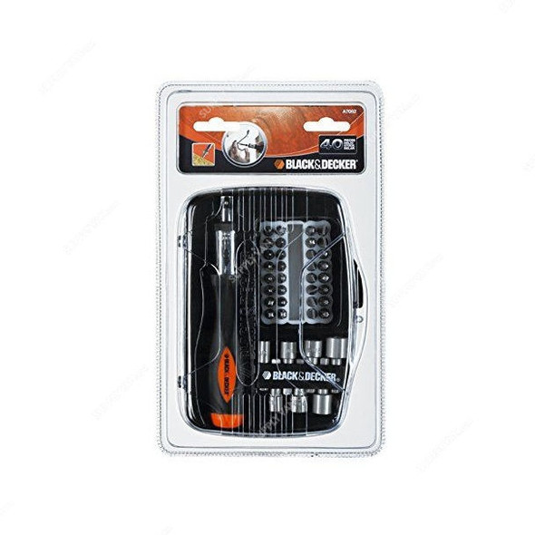 Black and Decker Screwdriver Bit Set, A7062-XJ, 40Pcs