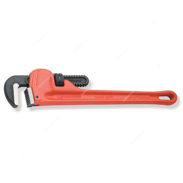 Rothenberger Heavy Duty One Handed Pipe Wrench, 70152, 12 Inch