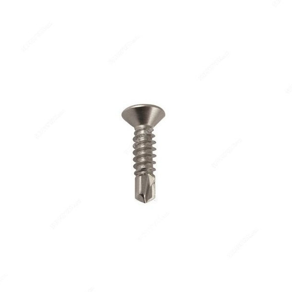 Tuf-Fix CSK Self Drilling Screw, 8x3/4 Inch, CS, Silver, PK900