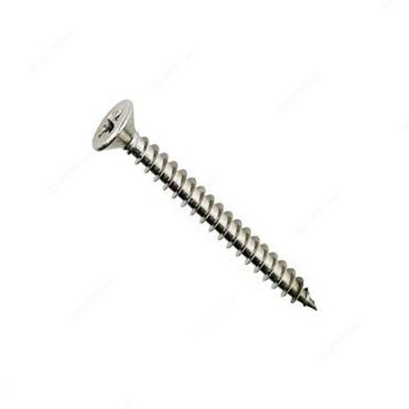 Tuf-Fix Double CSK Chip Board Screw, M3.5x25mm, CS, Silver, PK900