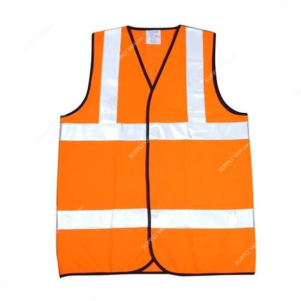 Safety and Safety Reflective Safety Jacket, KF-005, Fluorescent Orange