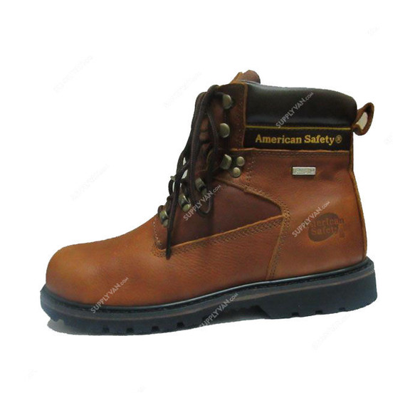 American Safety Safety Shoes, TW103, Size42, Brown