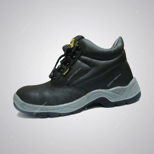 Worker Safety Shoes, W64, Size41, Black