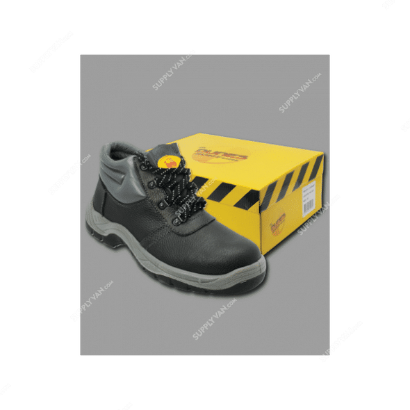 Dunes Safety Shoes, Size40, Black, High Ankle