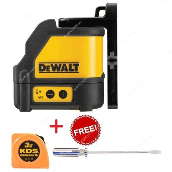 Dewalt Self-Levelling Line Laser DW088K w/Free 3Mtrs Tape and Screwdriver
